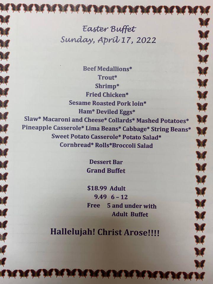 Menu at HitchN Post Restaurant, Williamston