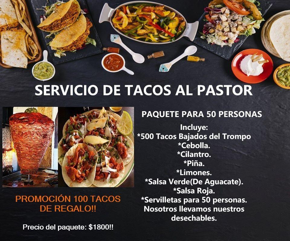 Carta de El trompo tacos grill, Tampico