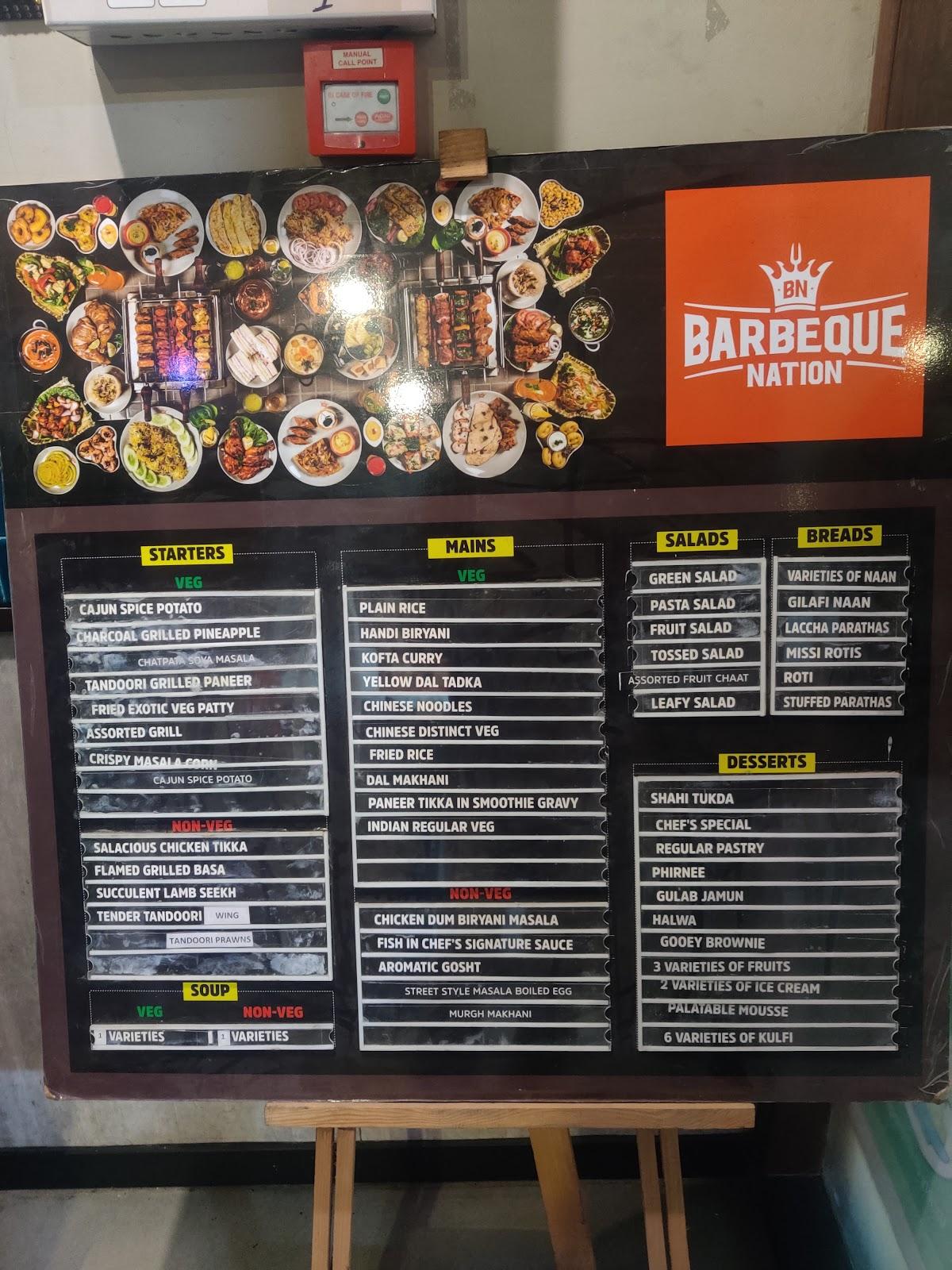 Menu at Barbeque Nation Panipat Mitall's Mega Mall, Panipat