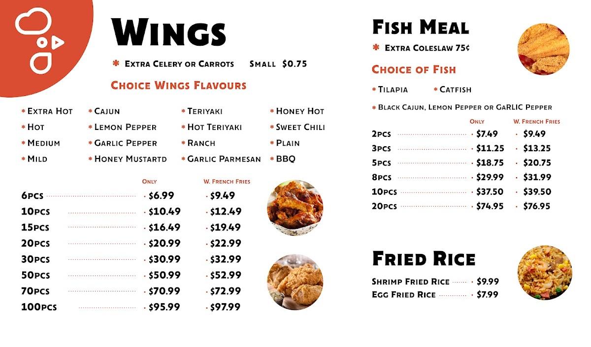 Menu at The Fried Flavor fast food, Riverview