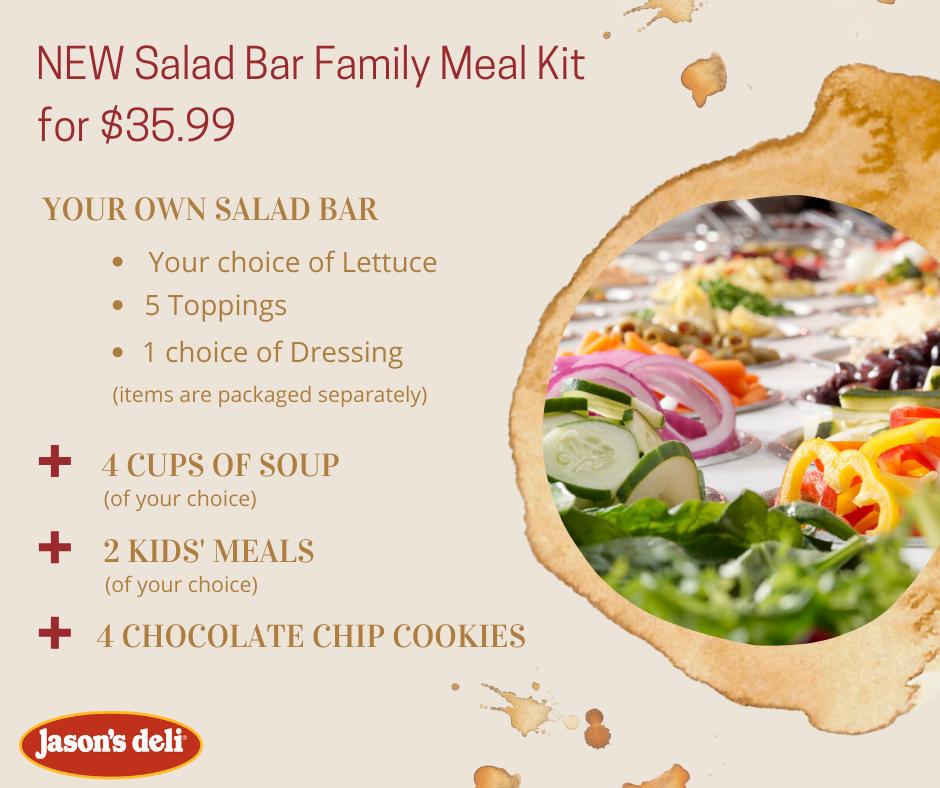 Menu at Jason's Deli restaurant, Harlingen, S Hwy 77 #100