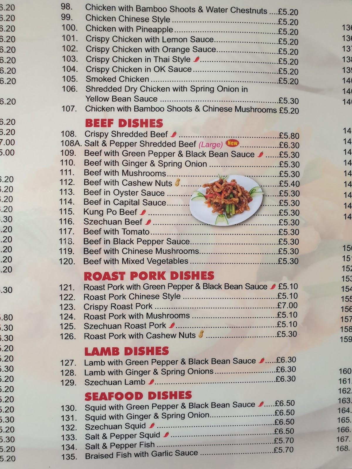 Menu At Golden Dragon Restaurant, Burnham-on-crouch