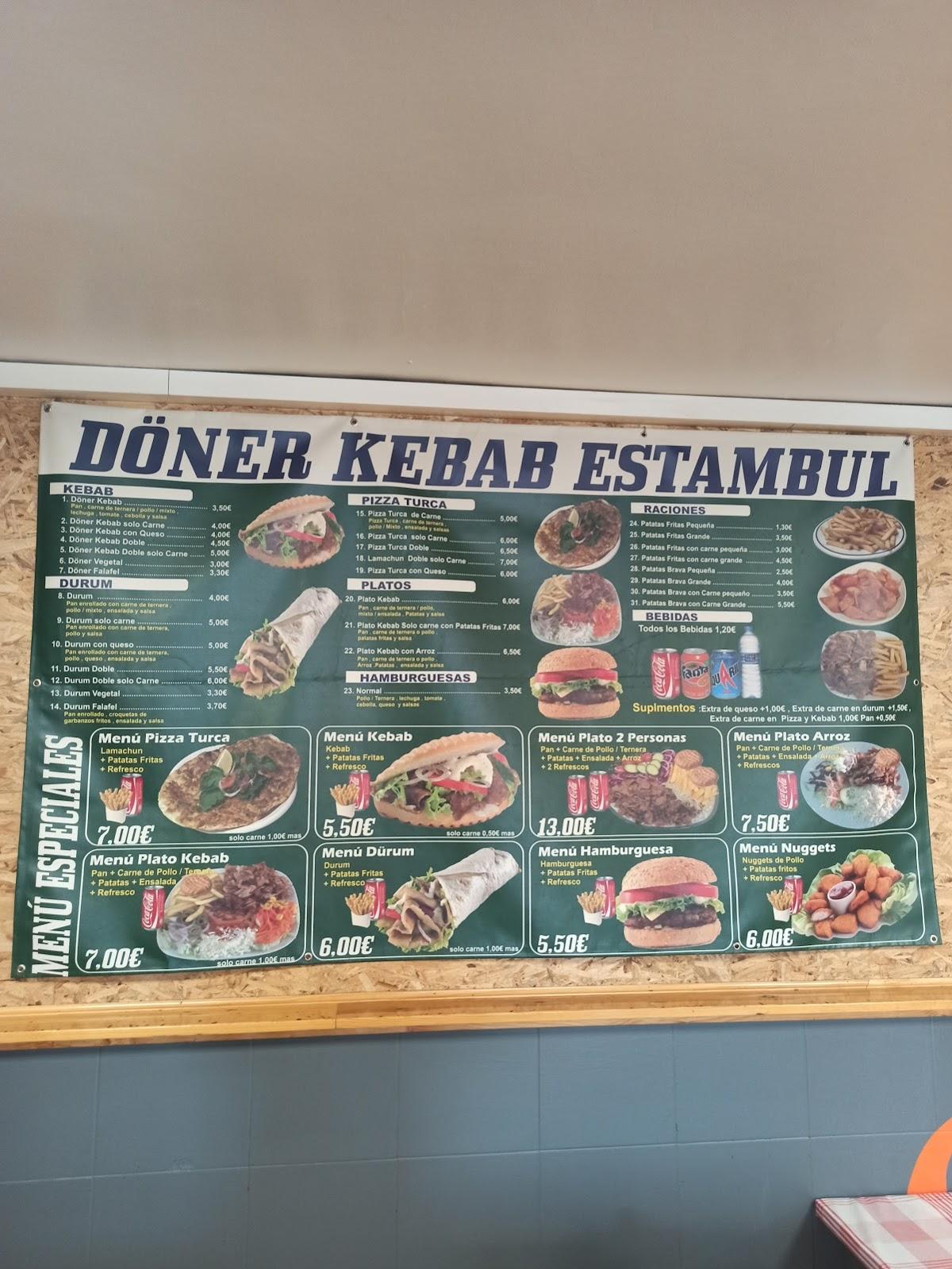 Carta del restaurante Döner Kebab Marchamalo Marchamalo