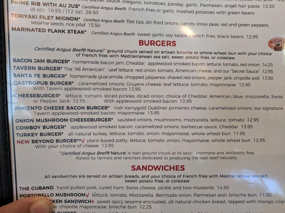 Menu at Village Tavern pub & bar, Pembroke Pines, SW 2nd St