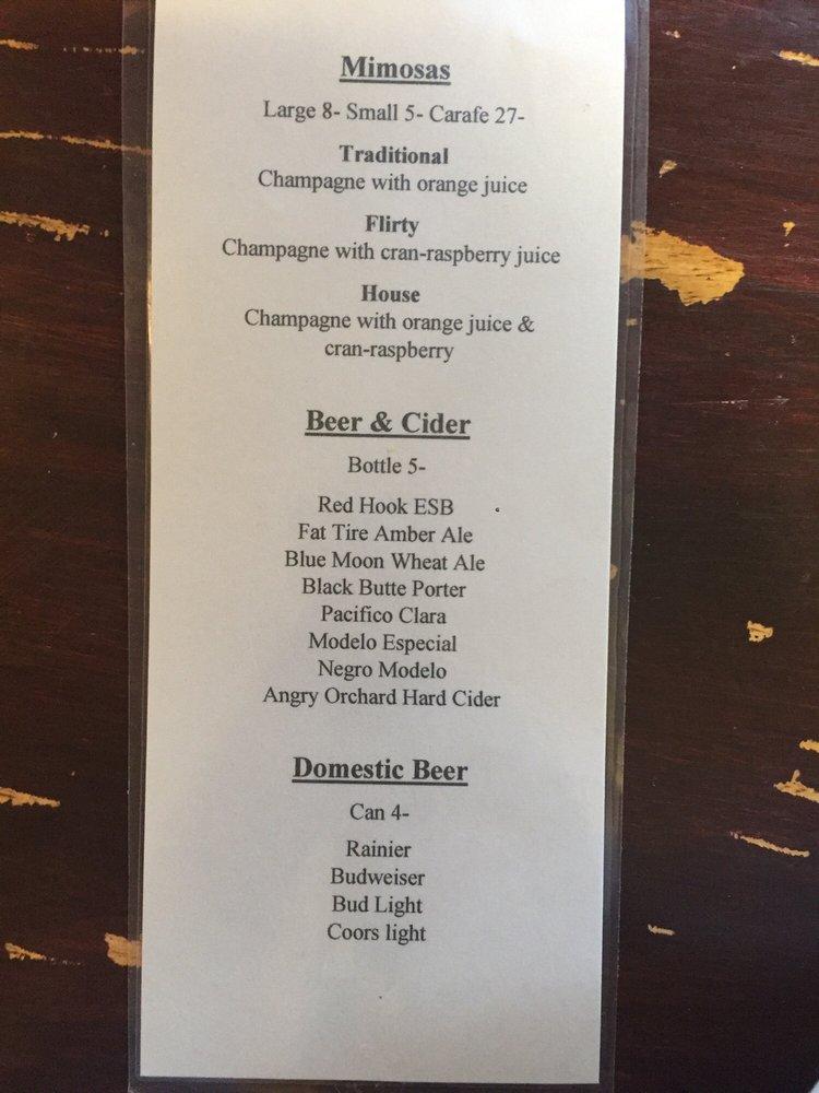 Menu at Home Made Cafe, Port Orchard