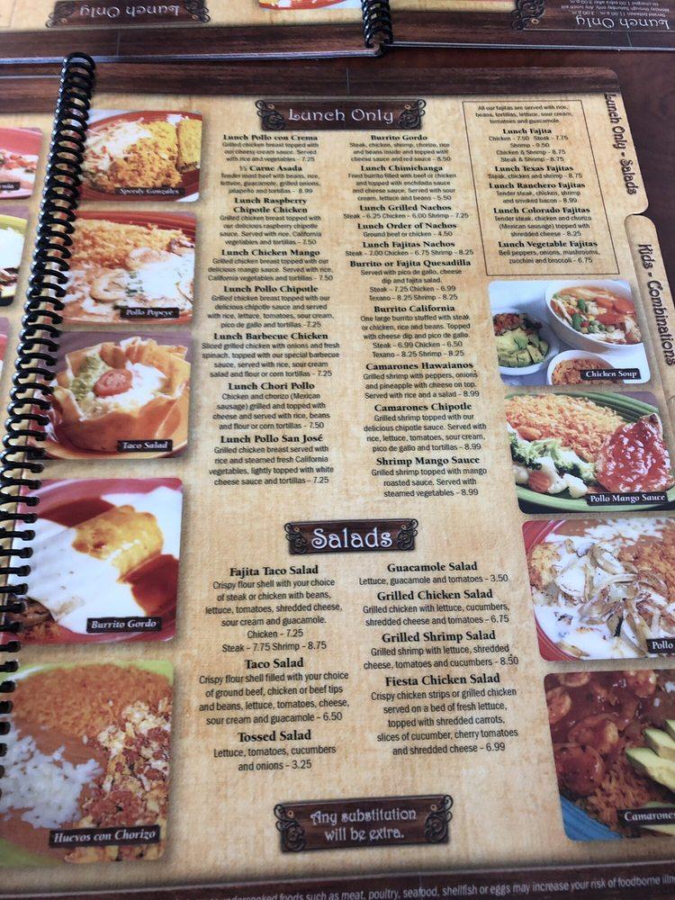 La Hacienda menu – SLC menu