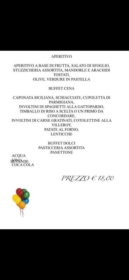 Menu di Pasticceria Privitera Alfio 