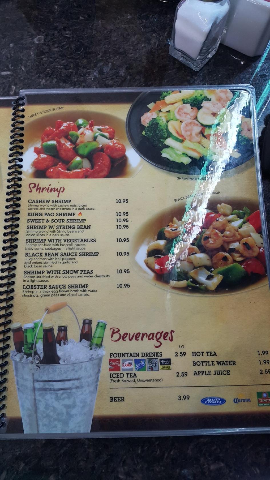 Menu at Chopsticks House restaurant, Chino