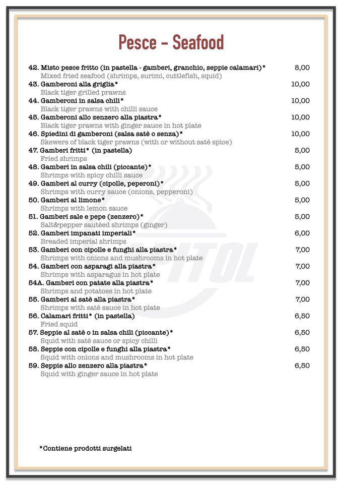Menu di Capitol 