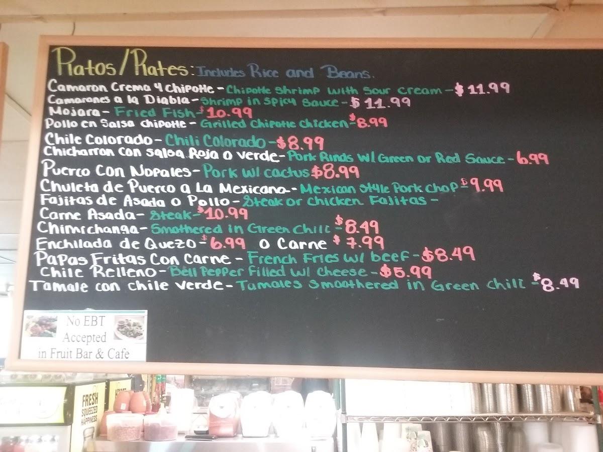 Menu at Luna Market desserts, Colorado Springs
