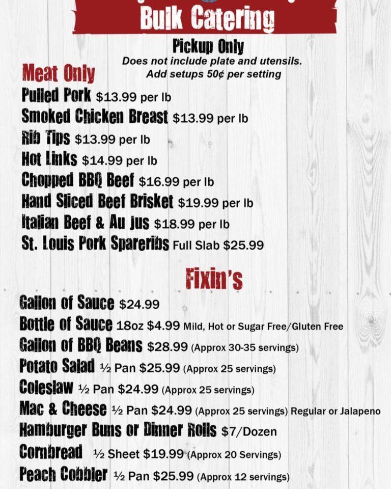 Menu at Tom's BBQ - Mesa, Mesa, S Country Club Dr