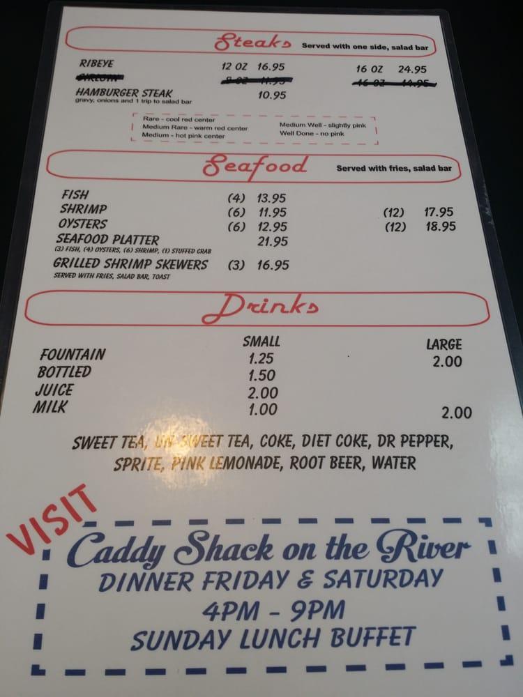 Menu at Sugar Shack restaurant, Franklinton