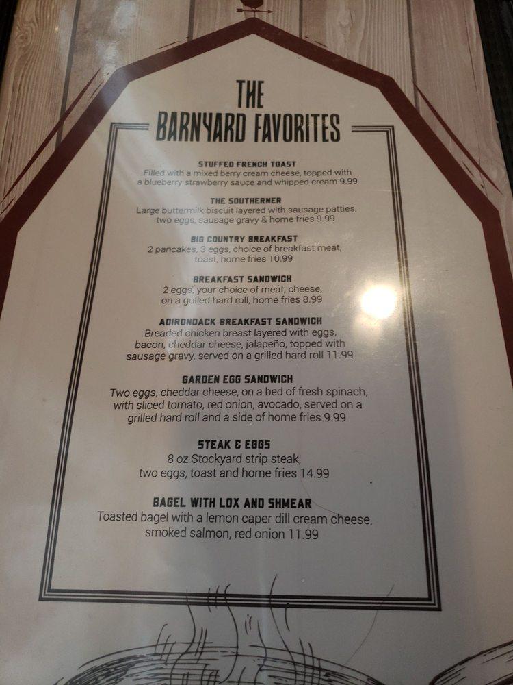 Menu at Silo Restaurant & Gift Shop, Queensbury, 537 Aviation Rd