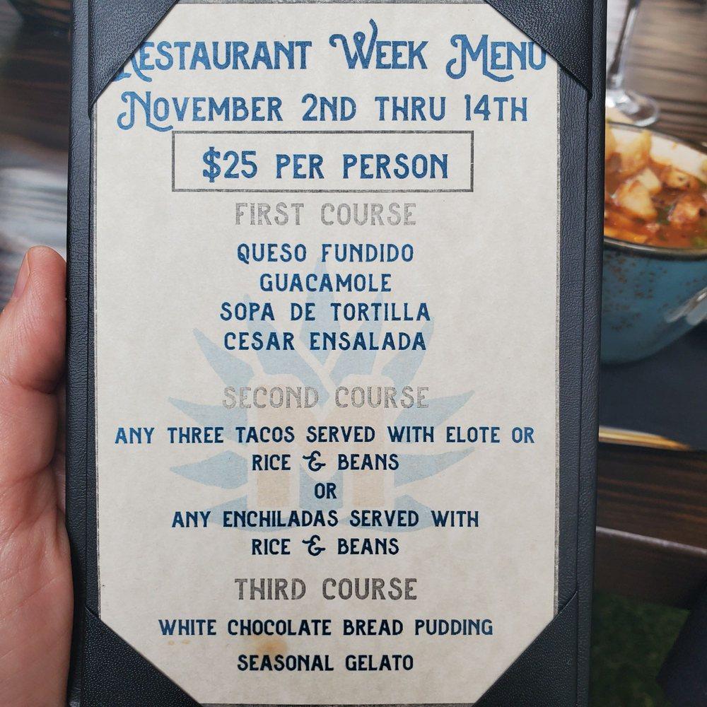 Menu at Modesto Taco Tequila Whiskey restaurant, Baton Rouge