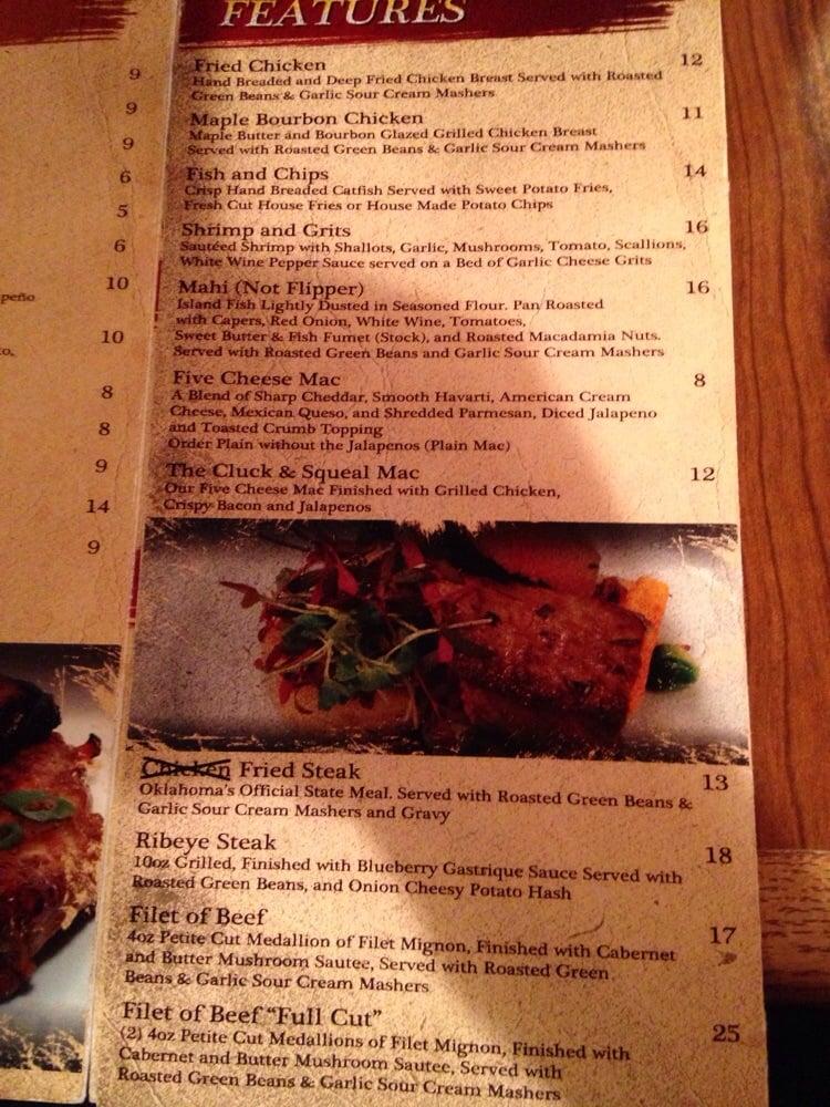 Menu at Painted Horse Bar & Grille, Bartlesville