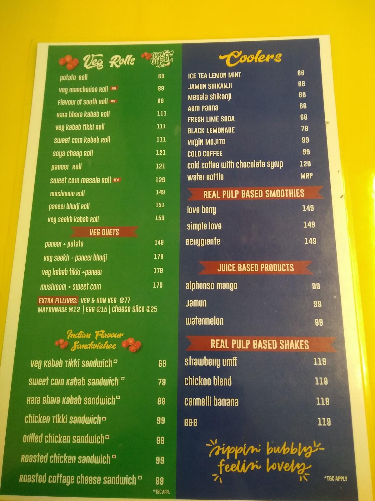 Menu at ROLLS KING, Ghaziabad, MCWH+QG6