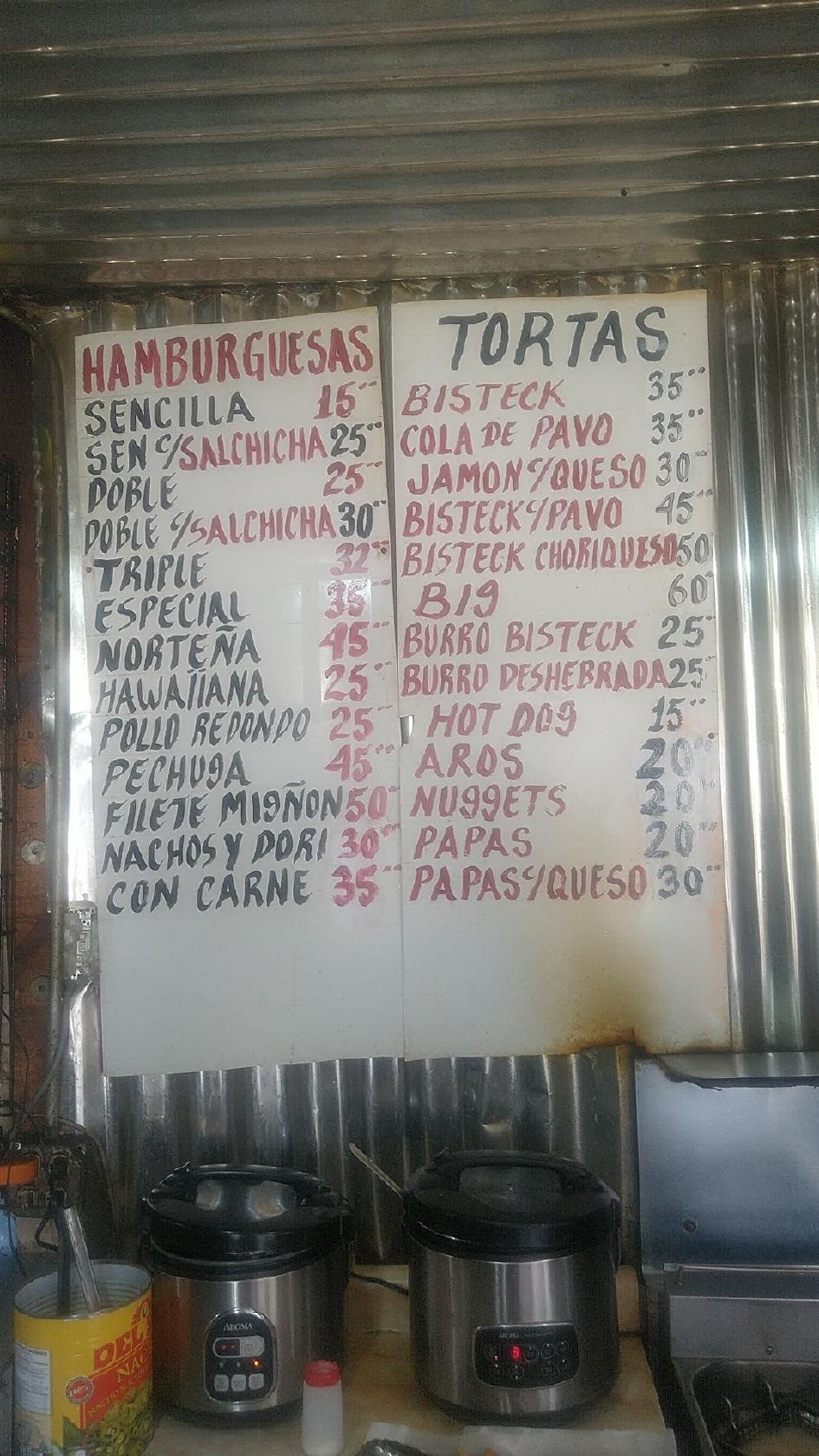 Menu at Hamburguesas Paulo restaurant, Ciudad Juarez