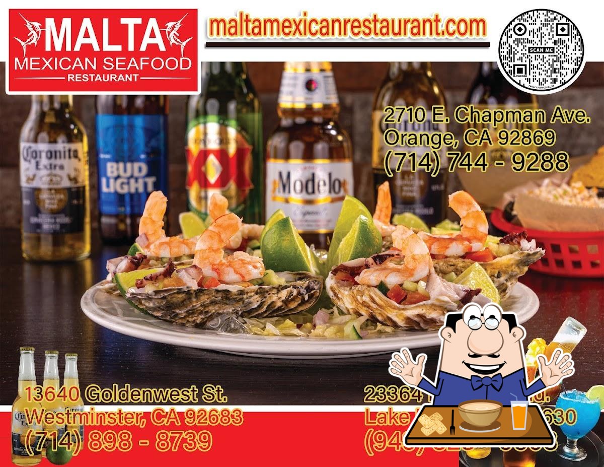 MALTA MEXICAN SEAFOOD & CANTINA in Orange Restaurant menu and reviews
