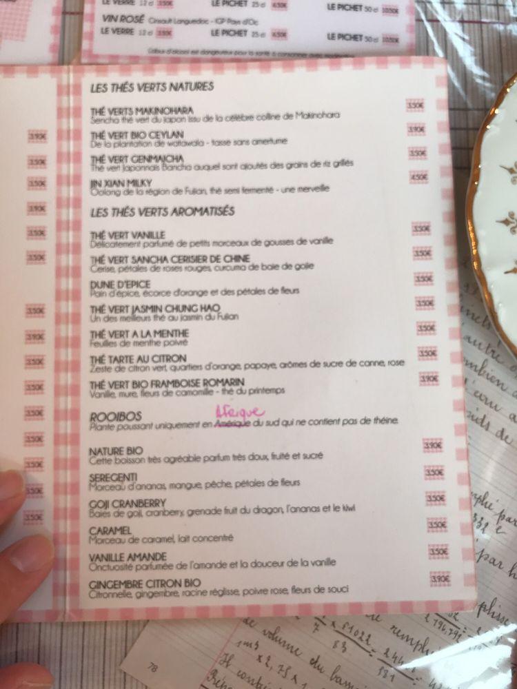 Menu au Les Volets Roses restaurant, Bayeux