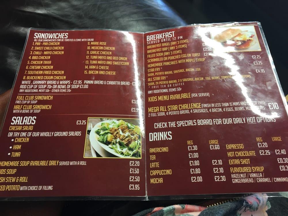 Menu at Wholly Ground Coffee House, Belfast