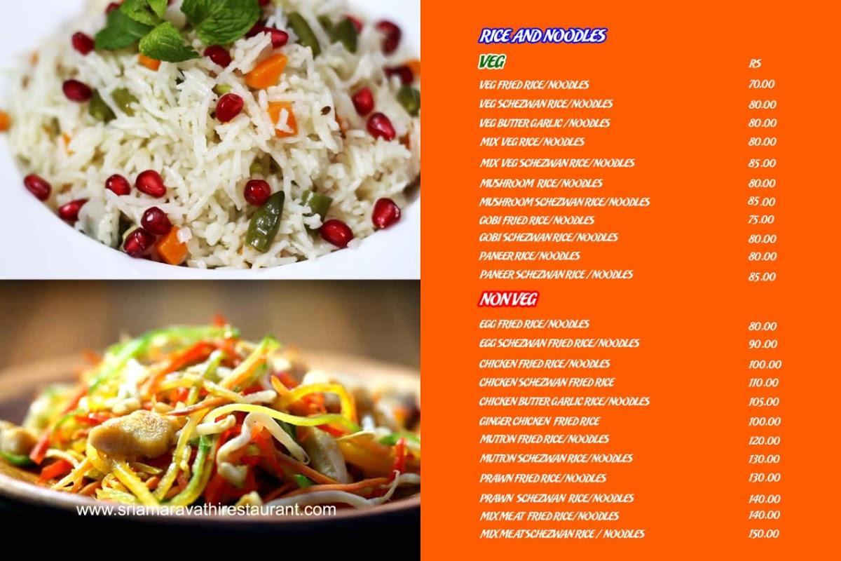Menu at Saffron Restaurant, Vellore