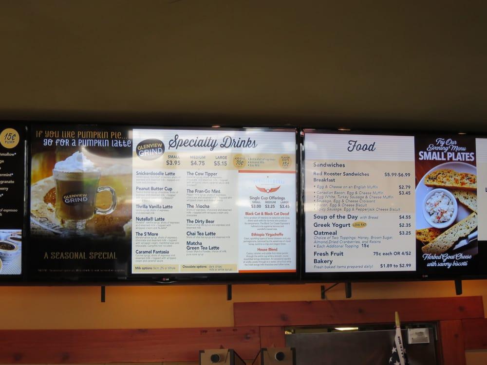 Menu At Glenview Grind Coffee House, Glenview, Glenview Rd