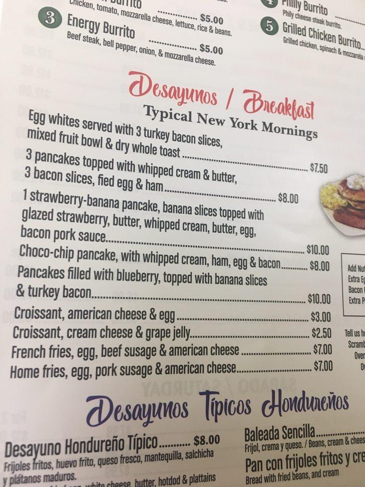 Menu at EL REY DEL SABOR restaurant, Irving