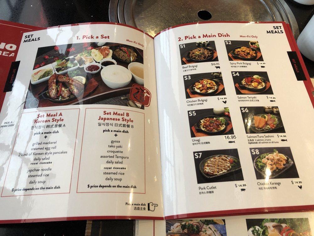 Menu At Chosun Korean BBQ Vancouver