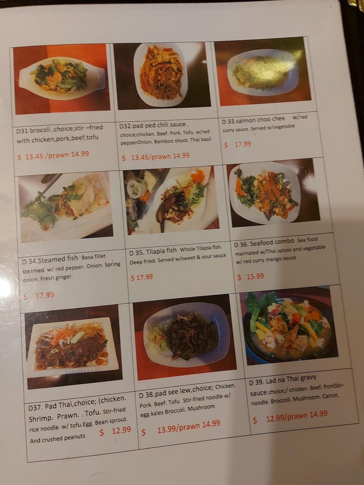 Menu at Coconut Thai Restaurant (Chilliwack), Chilliwack