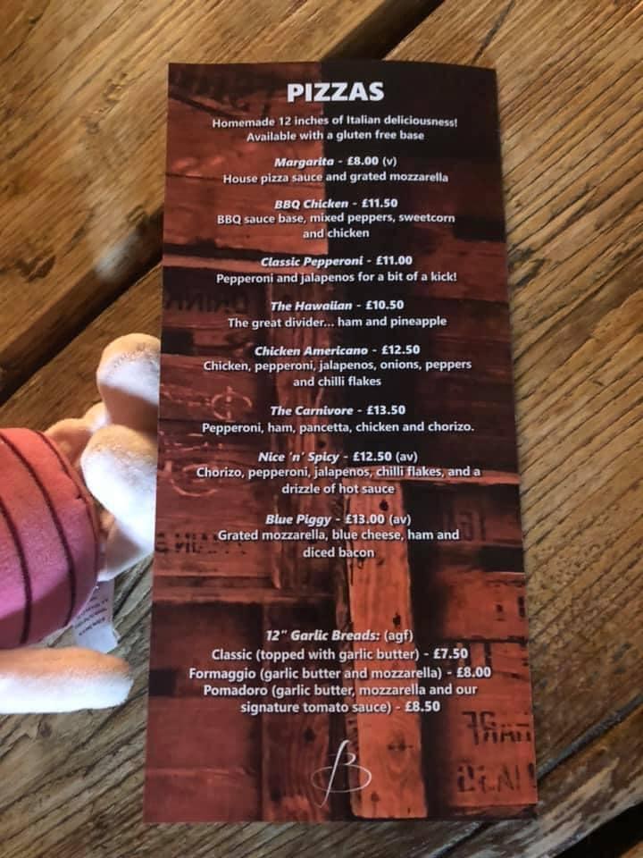 Menu at Bawtry's Pizzeria & Steakhouse, Doncaster
