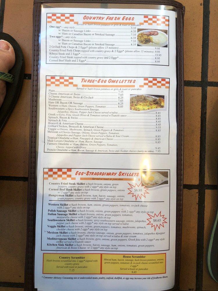 Menu at FlapJacks Restaurant, Indianapolis, Madison Ave