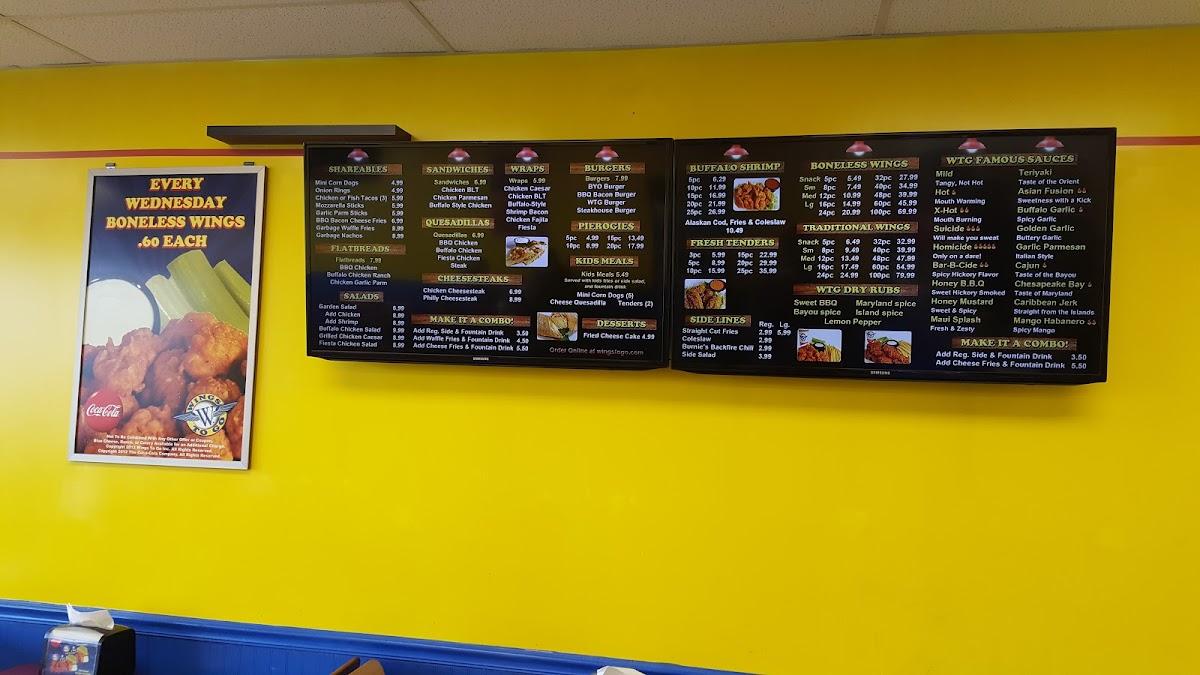 Menu at Wings To Go New Castle desserts, New Castle, N Dupont Hwy