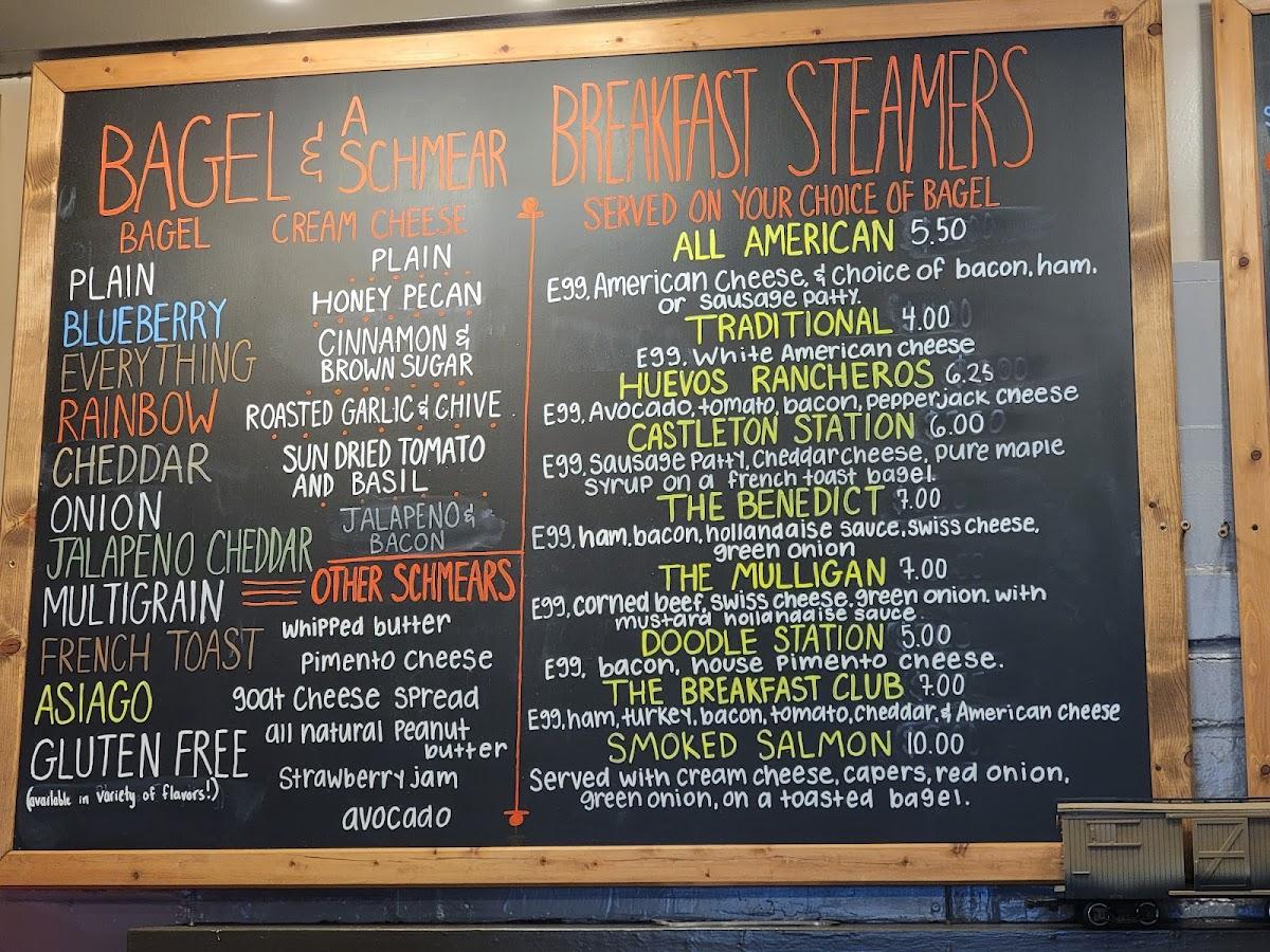 Menu at Iron Horse Steamers restaurant, Easley