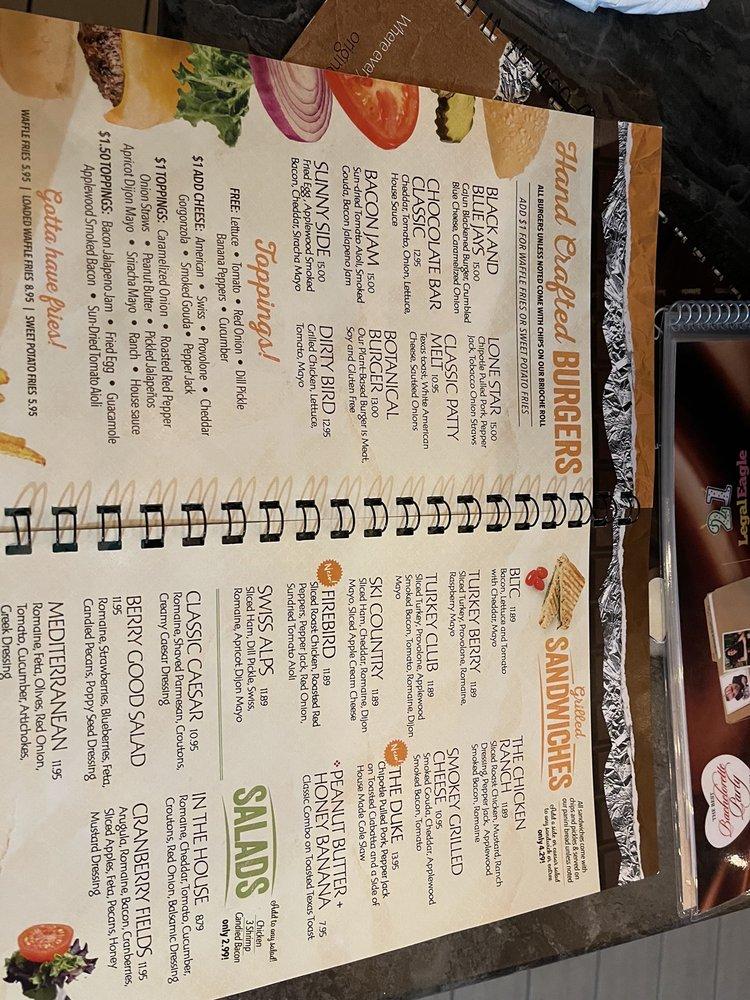 Menu at Chocolate Martini Bar, Pooler