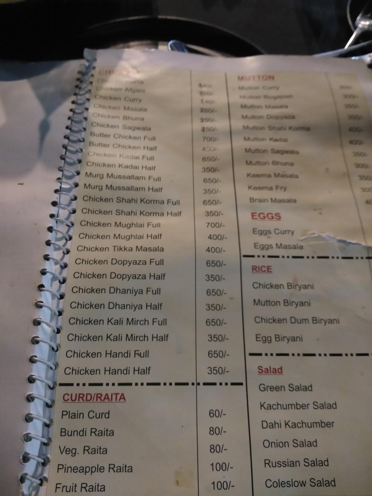 Menu at The Waterfall Restaurant Indore, Indore