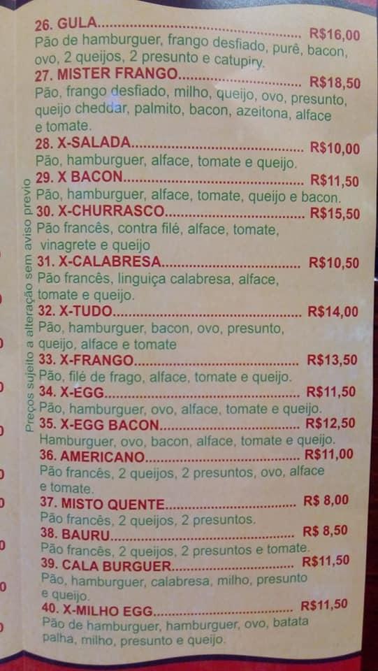 Mister Dog Lanches E Porcoes cardápio