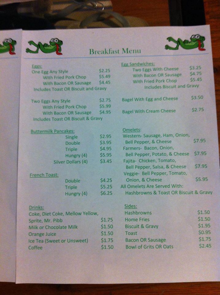Menu at Massac Kountry Kitchen restaurant, Paducah, KY