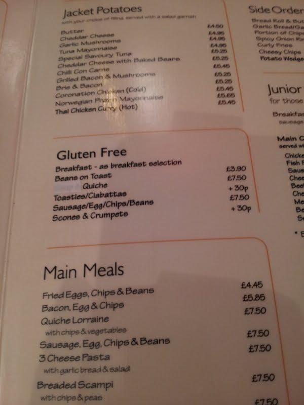 Menu at The Honey Pot cafe, Keswick
