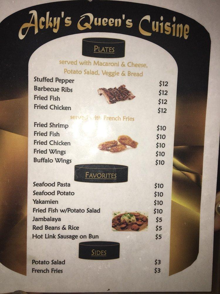 Menu at Bullet's Sports Bar, New Orleans, A P Tureaud Ave