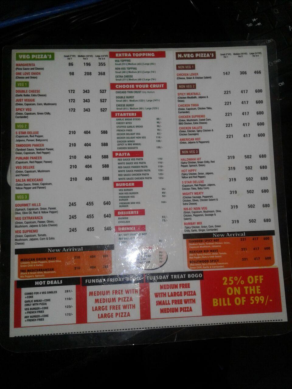 Menu at Pizza Bite, Pithoragarh, Pithoragarh