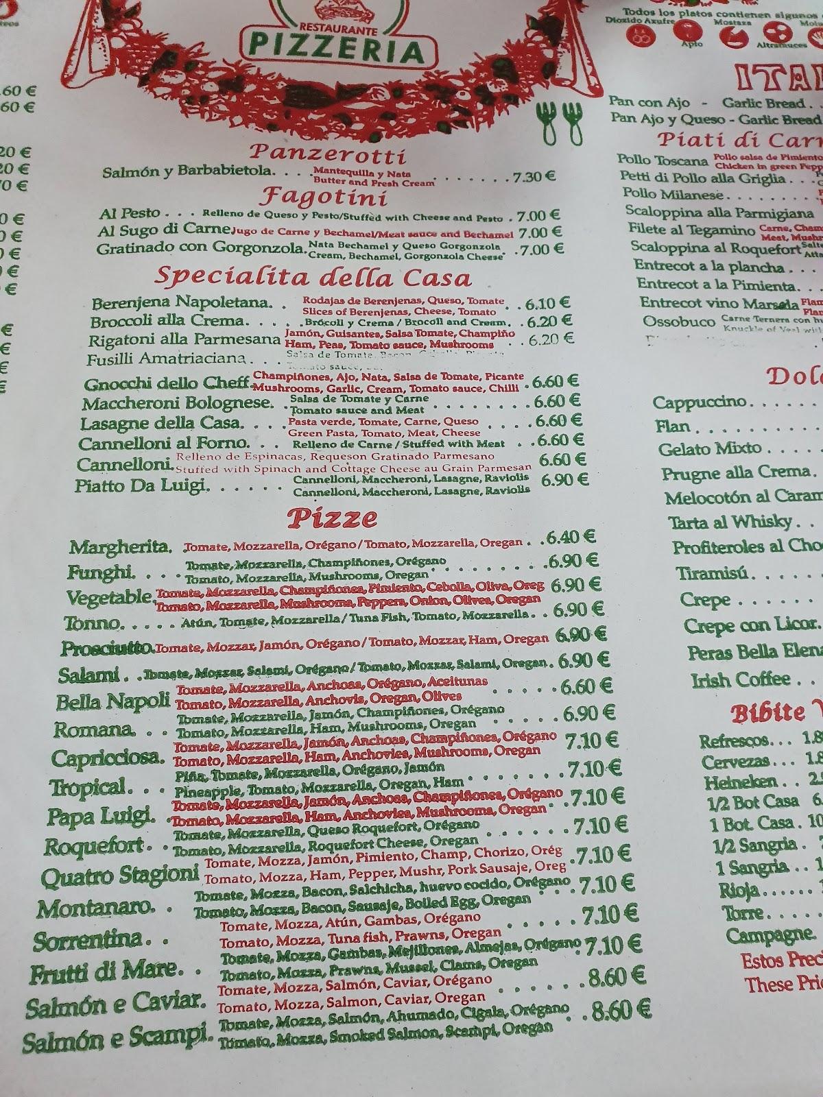 Pizzeria Papa Luigi, Fuengirola, Cam. Condesa - Opiniones del restaurante