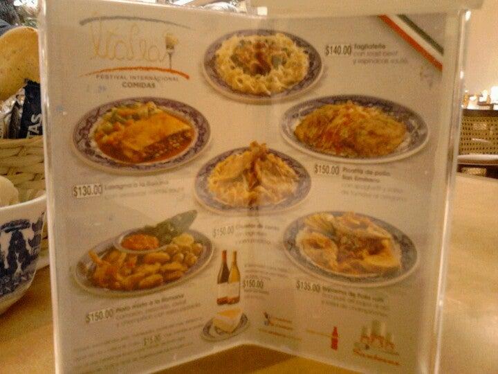 Menu at Sanborns Hermanos Sa cafeteria, Puebla City