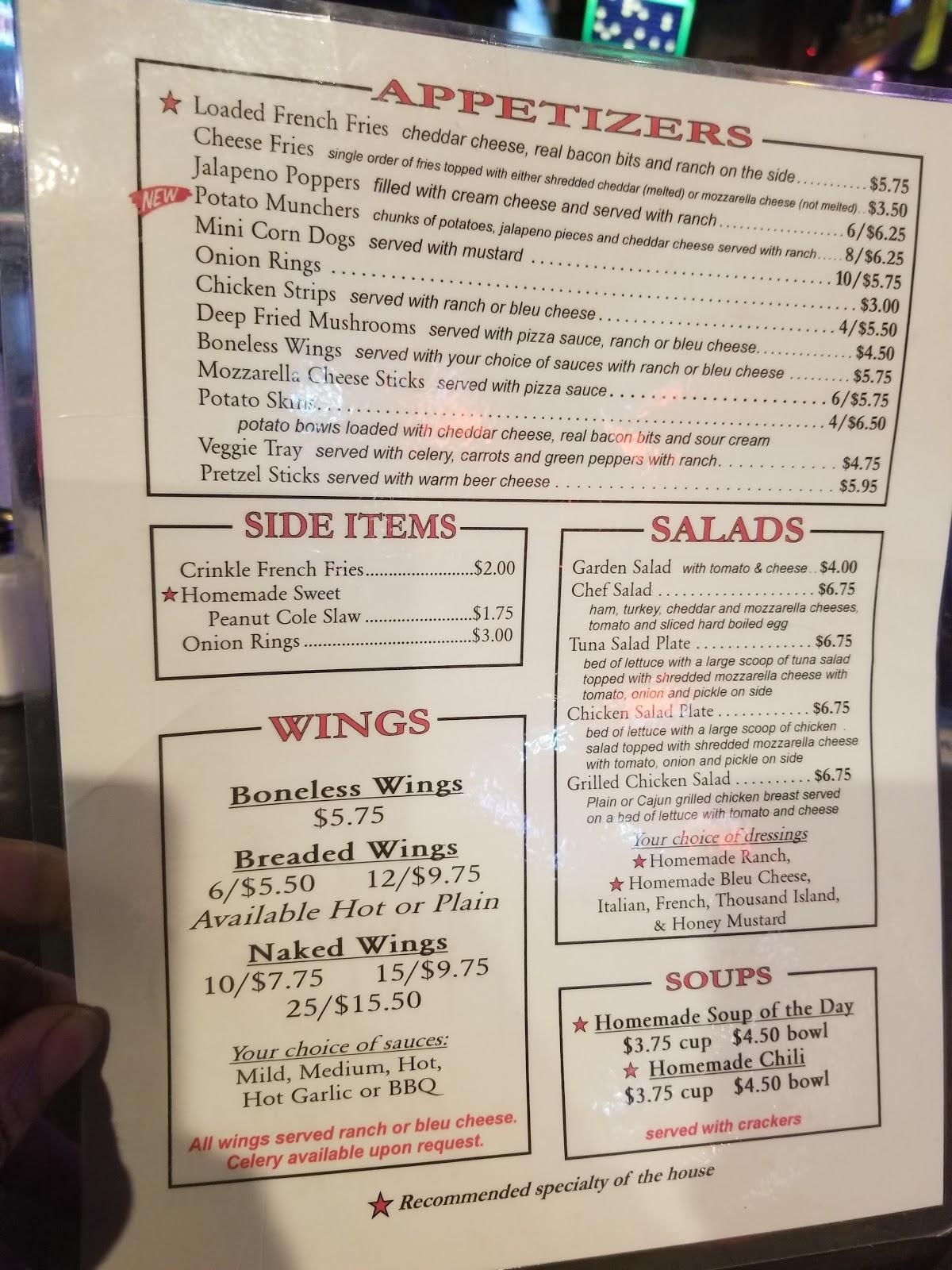 Menu at Township Tavern (formerly Jen's Bar and Grill), Hamilton
