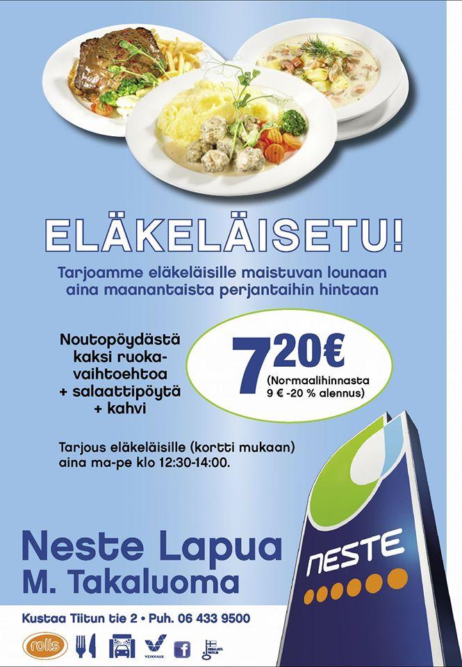 Neste-lapua M. Takaluoma restaurant, Lapua - Restaurant reviews