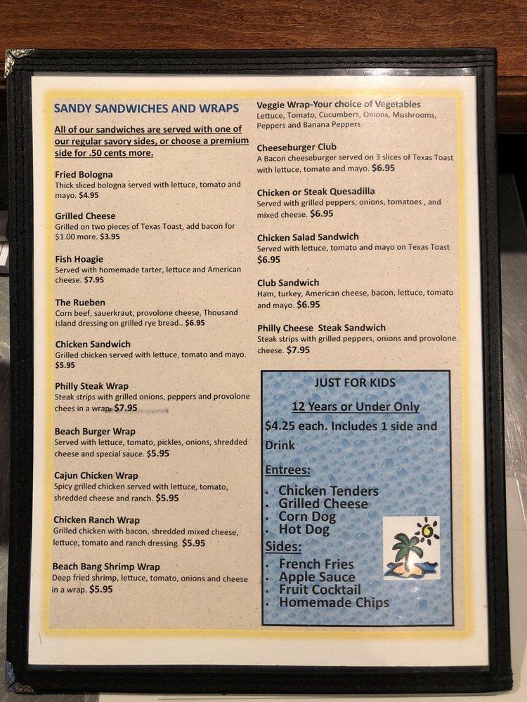 Menu at Beach House Grille restaurant, Mayodan, 211 W Main St