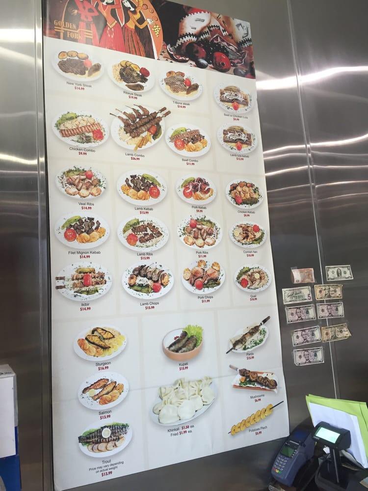 Menu at Golden Fork Restaurant 2, Los Angeles