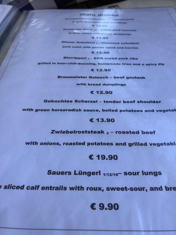Speisekarte von Löwen Brauhaus Passau restaurant, Passau