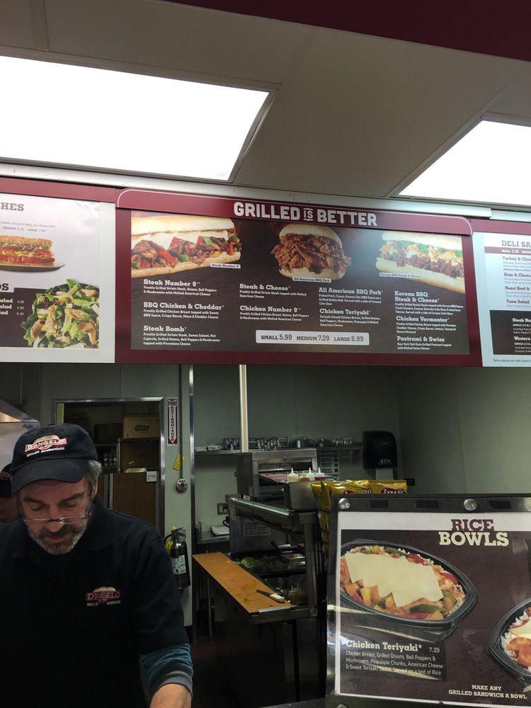 Menu at D'Angelo Grilled Sandwiches restaurant, Holyoke, Northampton St