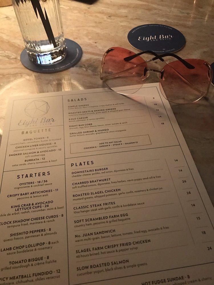 Menu at Maple & Ash Patio pub & bar, Chicago