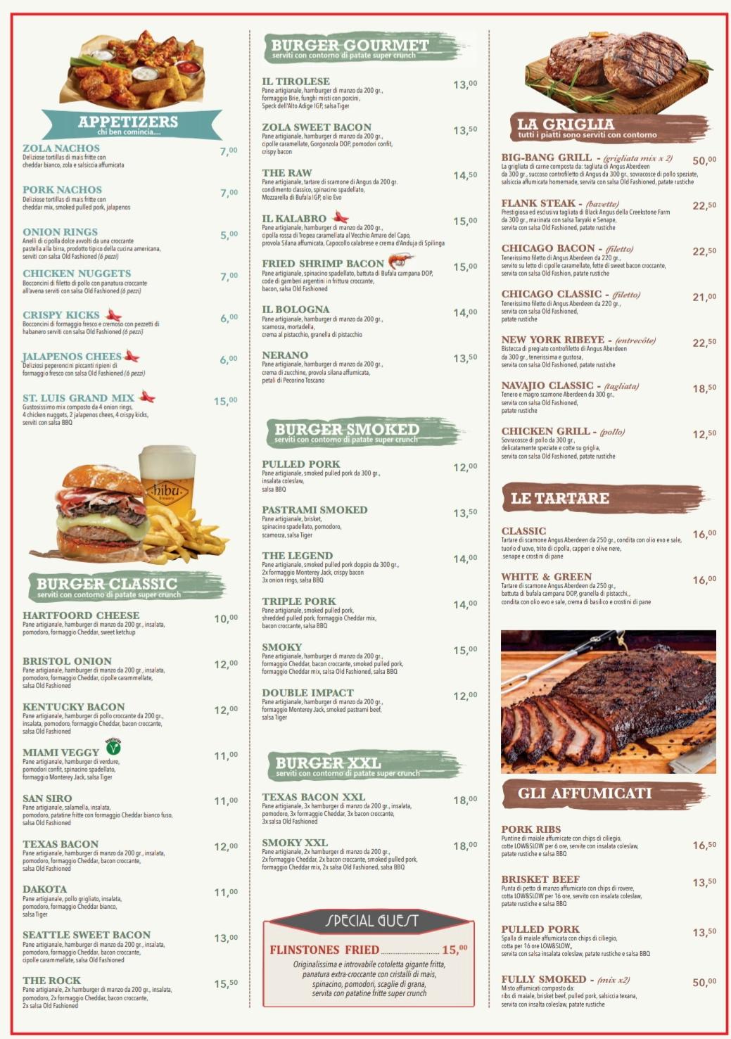 Speisekarte von Smoky Burger&Ribs BBQ, Lissone